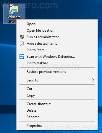 Create new folder in windows 10